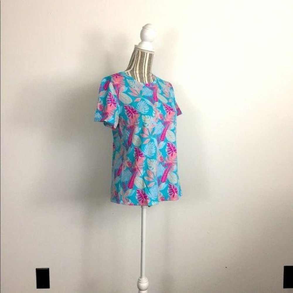 NWT Fresh Produce Sz Medium floral print T-shirt - Picture 2 of 9